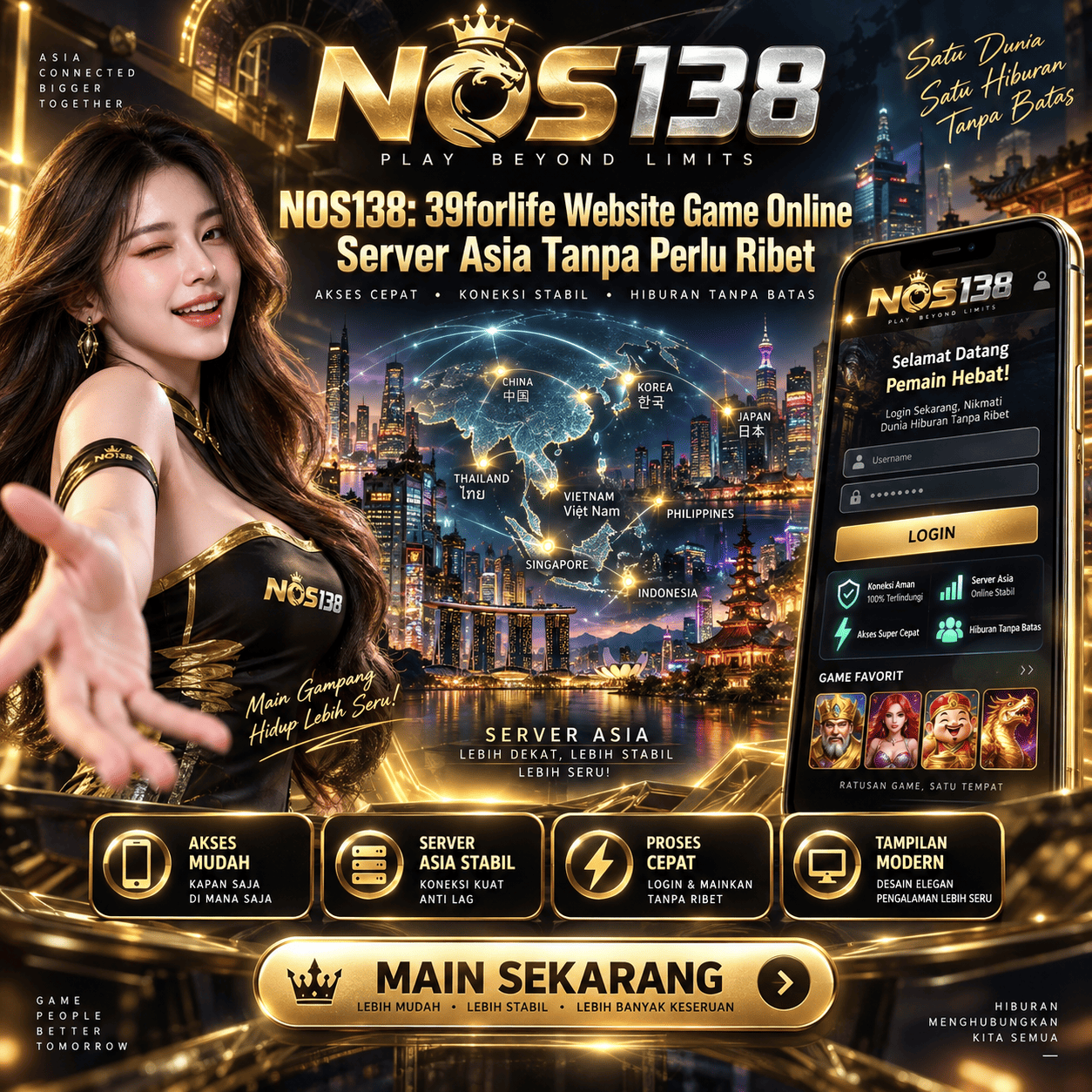 NOS138: 39forlife Website Game Online Server Asia Tanpa Perlu Ribet